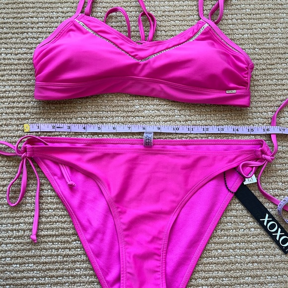 ❌ SOLD XOXO Womens Pink Guava Size XL 2pc Bikini Style XS242 Y2K NWT - Picture 3 of 9